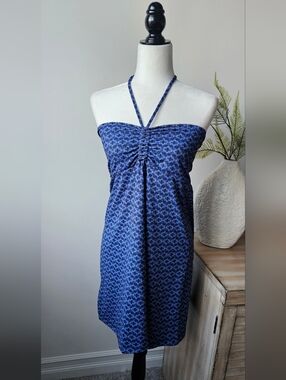Eddie Bauer Blue Patterned Dress